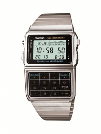 reloj casio unisex caja de acero inoxidable  correa de acero  Calculadora alarma cronometro fecha doble hora luz tamaño de 35 x 40 mm 2 años de garantia. $100.000